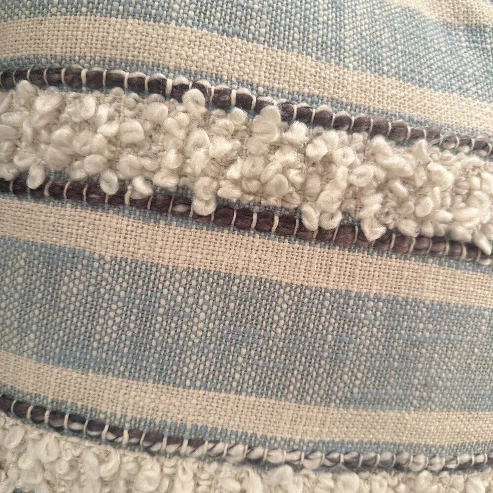 Love Marlo Striped Decorative Throw Pillow Accents Textured Cotton Lexi Strip